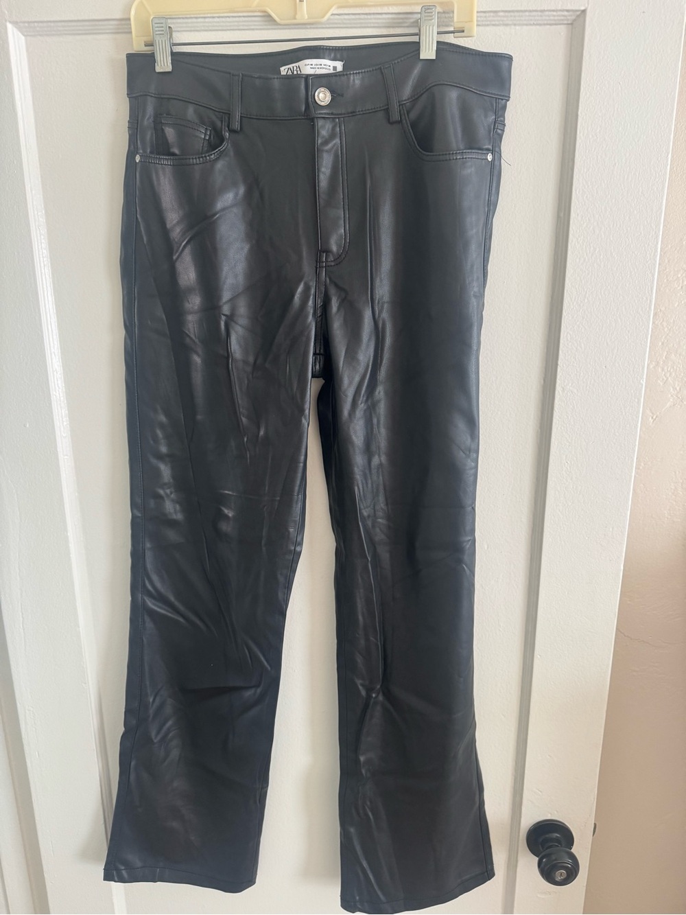 Black Leather Pants - Zara